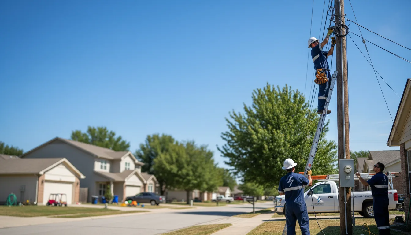 Residential electrician providing installation services in Lester, AL